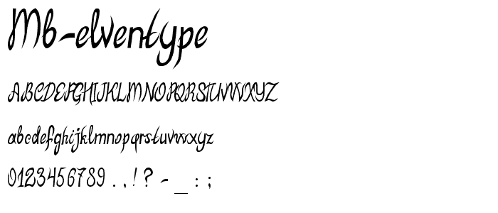 MB-ElvenType  font